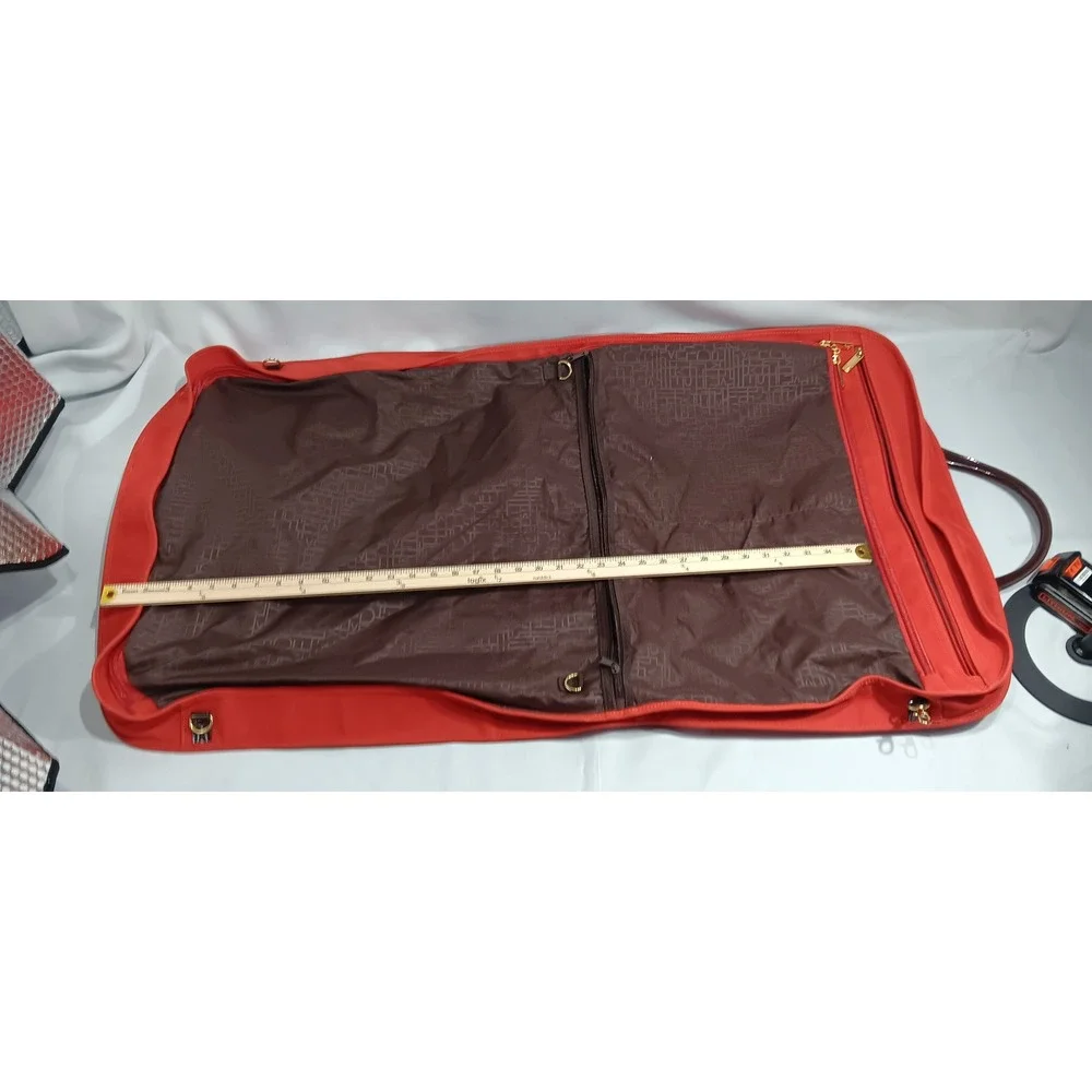 Diane von Furstenberg Red Garment Bag Carry On Travel Luggage Bag